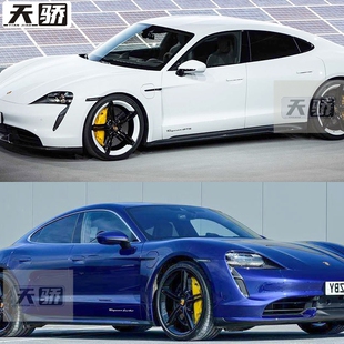 侧裙边装 饰贴纸拉花GTS 改装 适用于保时捷Taycan字母车贴turbo个性