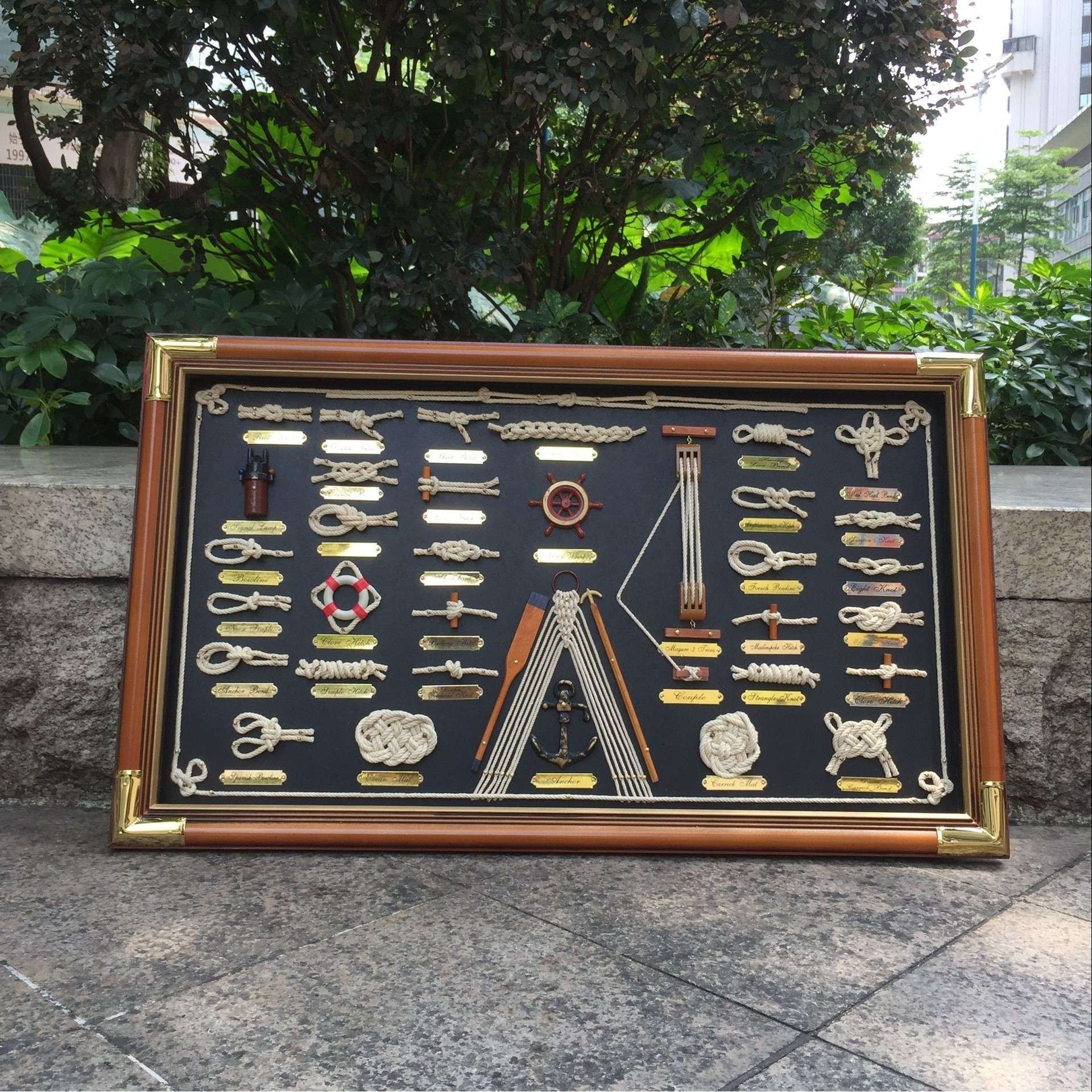 绳结装饰画墙体工艺房间画框壁饰酒店文艺挂画背景墙装饰民宿牢固,特色手工艺,其他特色工艺品,淘宝优惠券,粉丝福利购,淘宝优惠卷