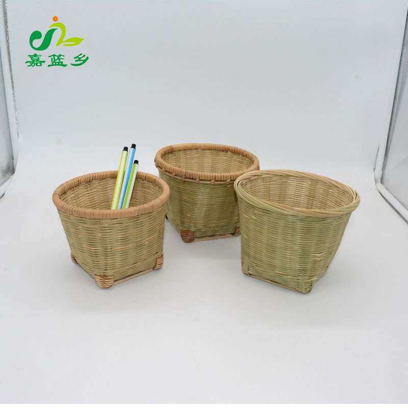 小竹筐竹制品竹编手工编织收纳盒桌面迷你铅笔盒文具创意藤编篮子,特色手工艺,竹编/竹雕,淘宝优惠券,粉丝福利购,淘宝优惠卷