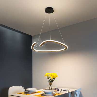 吊灯办公室 led长方形创意长条灯铝材吊灯工作室会议室写字楼吊灯