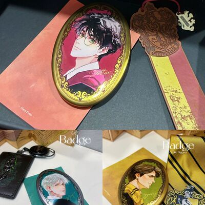 【全店满20包邮】哈利波特自制周边 椭圆吧唧哈利德拉科塞德里克