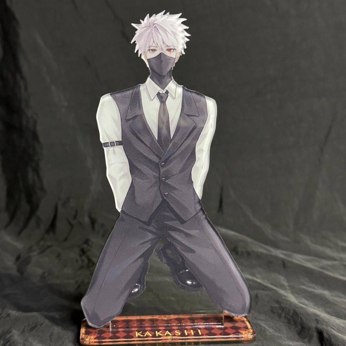 【全店满20包邮】火影自制卡卡西西装亚克力立牌谷子二次元周边