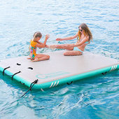 水上充气浮板夏季 家庭休闲娱乐海上浮床浮毯可折叠躺椅浮排瑜伽