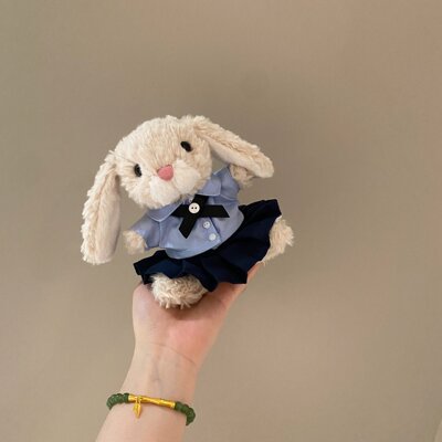 甜美小兔鸭子羊猪熊毛绒玩偶娃衣