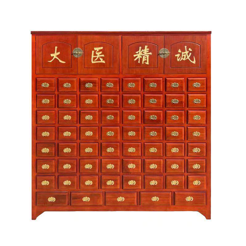 瑺隆品牌樟松木实木中药柜调剂台百子柜中药橱参茸台展柜厂家直销