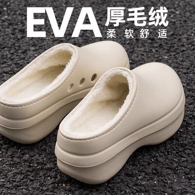冬季新款加绒加厚防水棉鞋男女