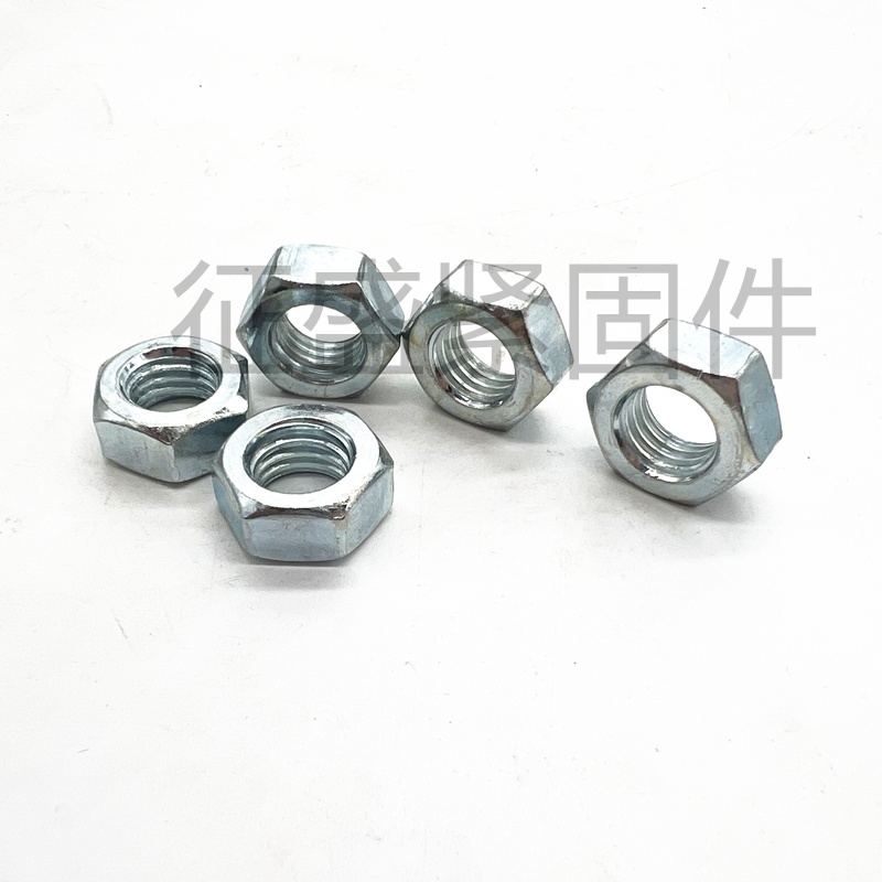 4.8级镀锌螺母 国标六角螺帽M3M4M5M6M8M10M12M14M16M18M20M22M24