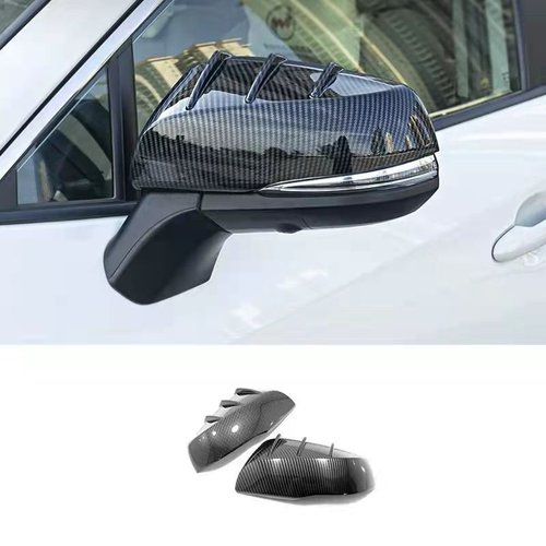 适用于丰田16-22款 塔库玛Tacoma后视镜盖壳雨眉碳纤纹反光镜装饰