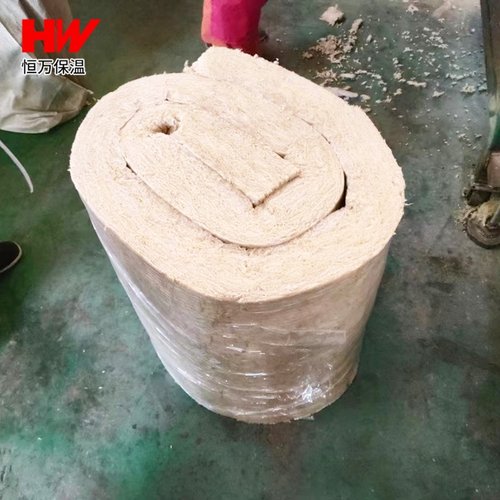 岩棉卷毡外墙棚顶隔热钢结构管道罐体锅炉保温双面铝箔岩棉毡