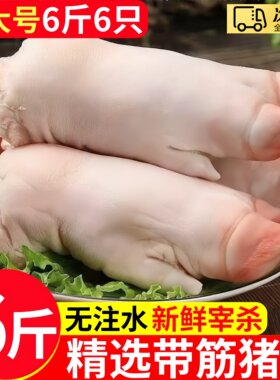 猪蹄猪肉生鲜猪脚带筋前后蹄新鲜现杀冷冻批发农家筋散养猪手整箱