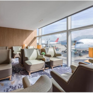 中国香港国际机场环亚贵宾室离境35号登机门Plaza Premium Lounge