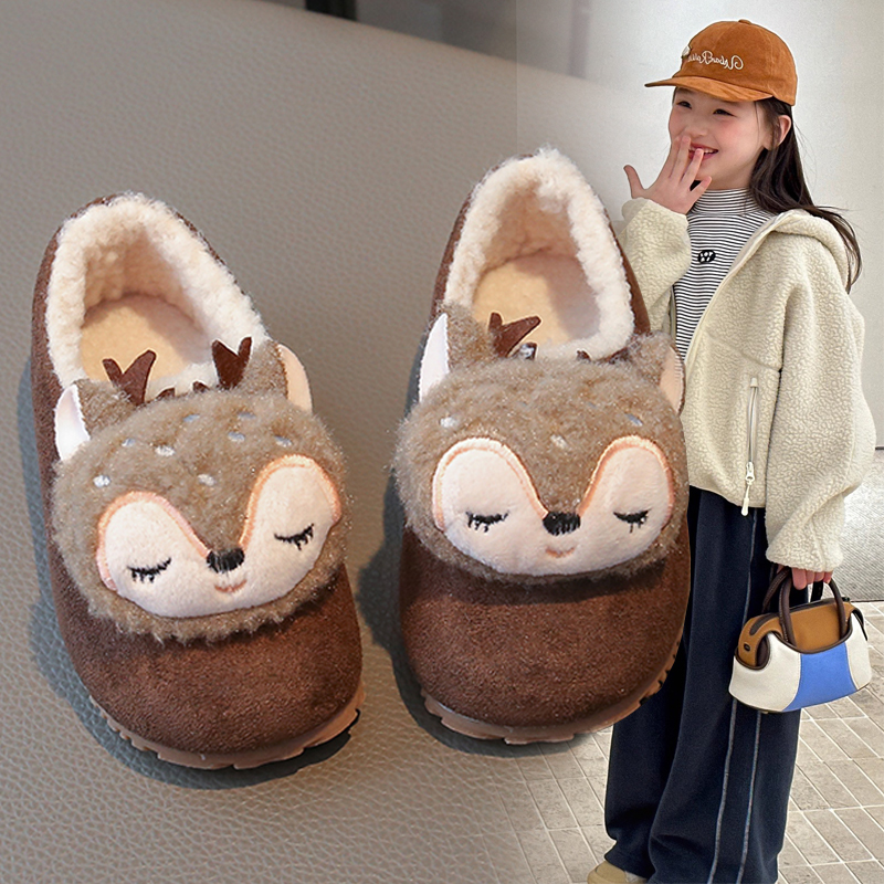 女童棉鞋冬季加绒加厚儿童雪地靴