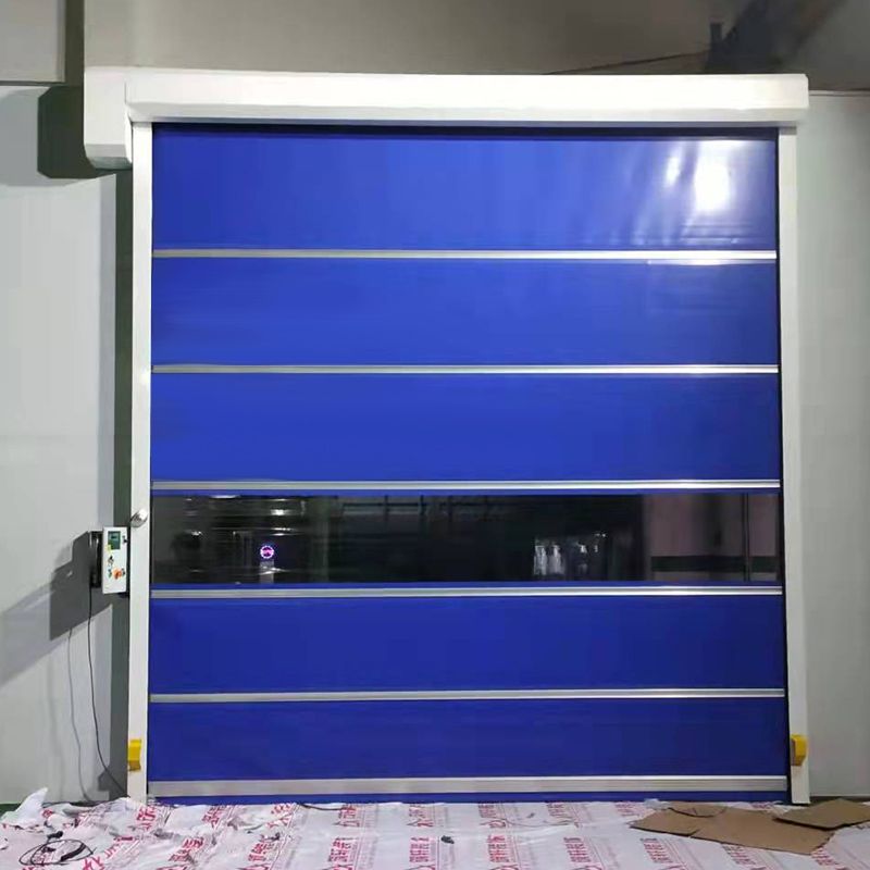 PVC快速卷帘门无尘车间提升门洗车店自动感应软质门