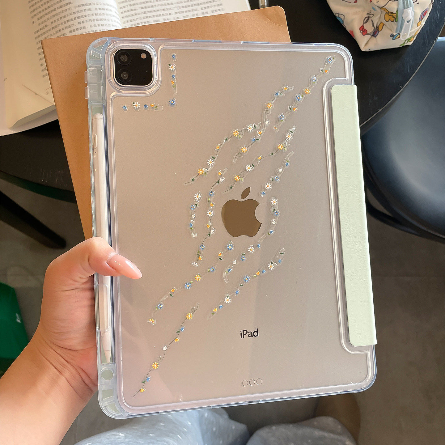 DIY贴纸2026新款Air8保护套ipadpro保护壳5适用苹果11代十平板防弯10.9摔10.2英寸磁吸面盖mini7全包3Y带笔槽