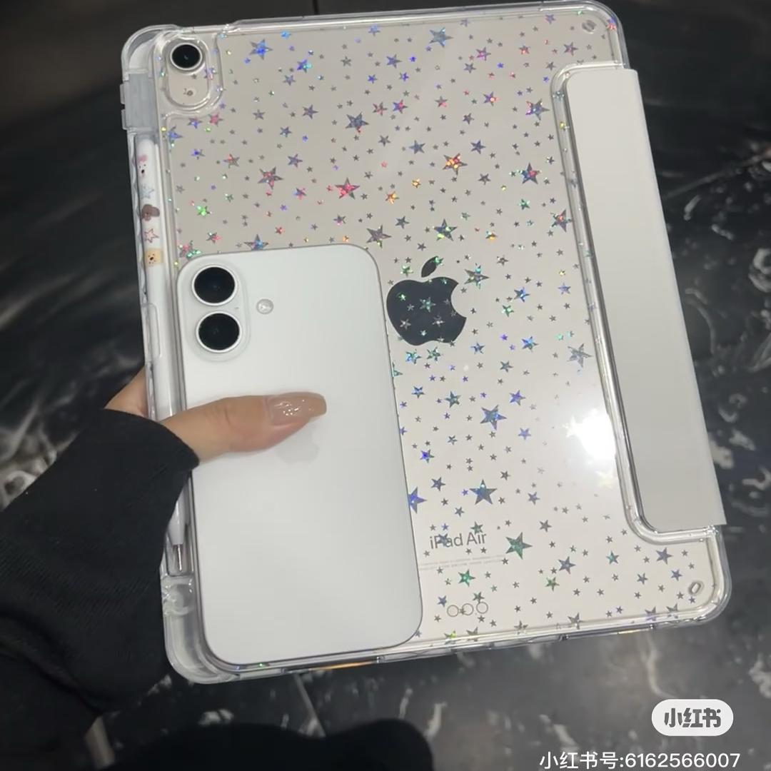 ipad保护套适用2025第11代硬壳2022款苹果air5保护壳防摔pro11寸ipad9带笔槽10代平板三折2021第九代8透明7