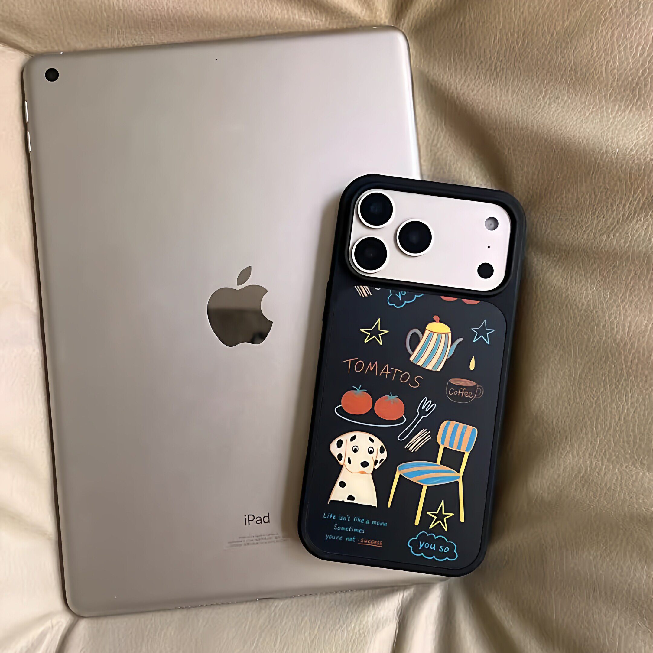 椅子小狗韩国博主同款适用iPhone17promax壳苹果16pro/15磨砂14plus全包13黑边12软11不会撞壳