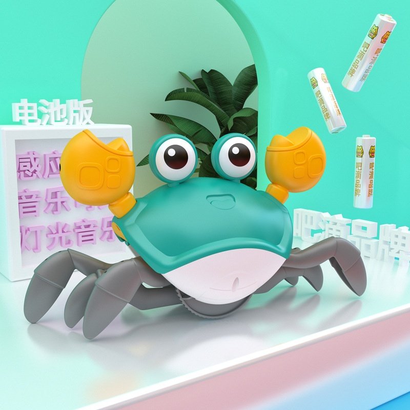 感应逃跑螃蟹自动避障音乐可关仿真爬行电动螃蟹玩具,宠物/宠物食品及用品,宠物智能玩具,淘宝优惠券,粉丝福利购,淘宝优惠卷