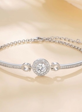 星点镀银小太阳手链女轻奢小众精致手镯女款手饰女友生日礼物