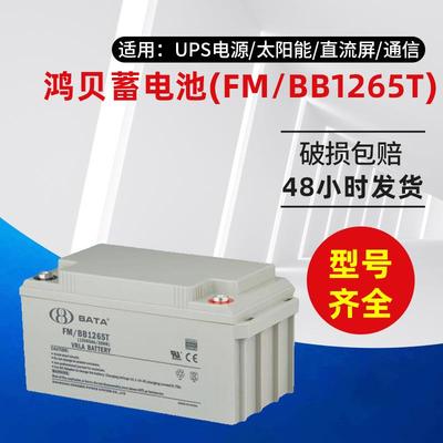 蓄电池FM/BB1265T免维护铅酸12V65AH监控设备应急照明消防