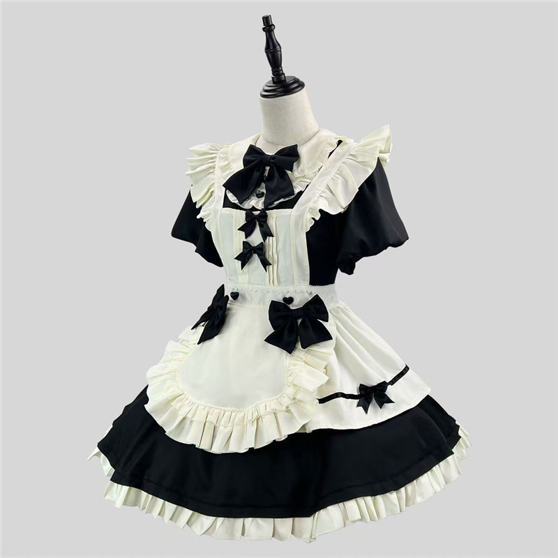 洛丽塔COS山楂浆果早女仆服装优雅Lolita泡泡袖围裙大佬大小姐