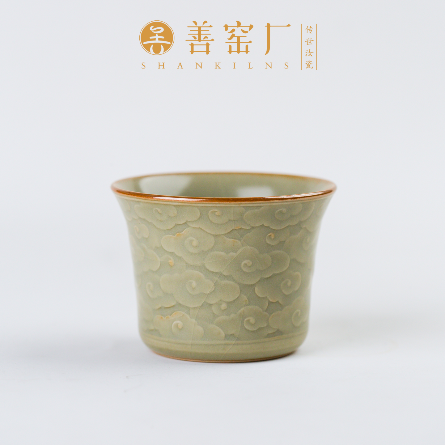 主人杯茶杯善窑厂雕刻玛瑙入釉