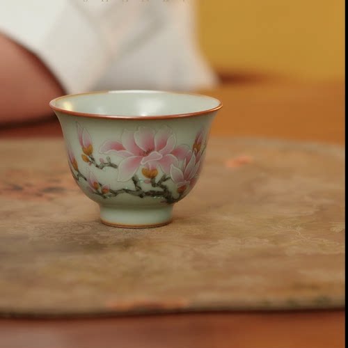 曹国飞老师手绘兰花主人杯