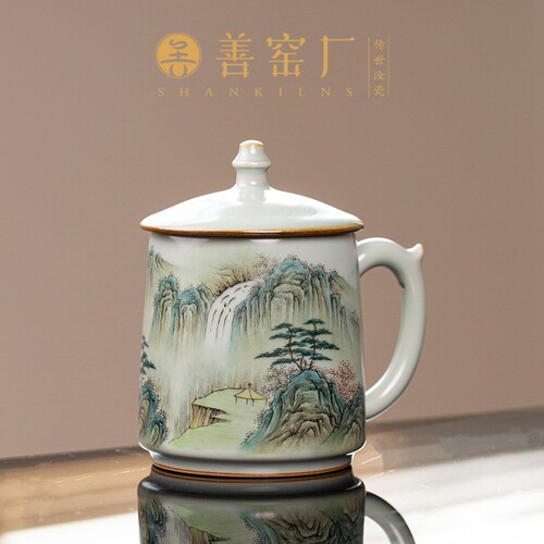 善窑厂手绘陶瓷汝窑原矿