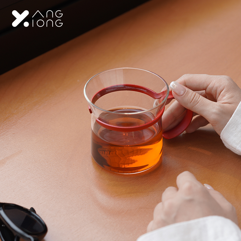 熊与杨高硼硅玻璃杯办公室水杯