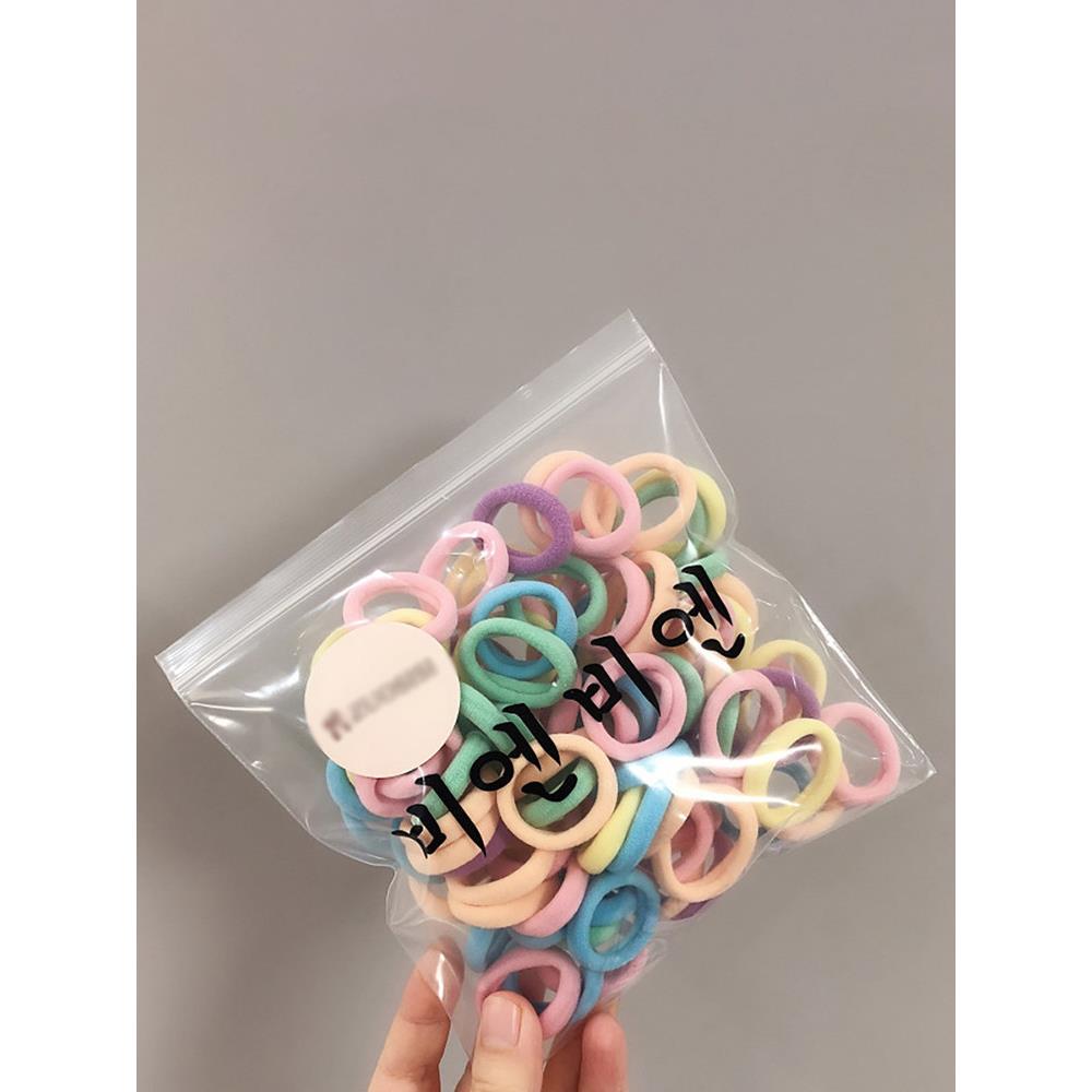 韩式小号发圈宝宝毛巾圈不伤发皮筋女童彩色可爱马卡龙儿童发饰
