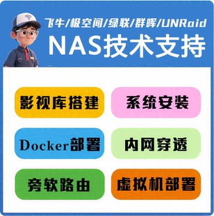 飞牛极空间绿联群晖Unraid NAS技术支持 故障排查/应用远程部署