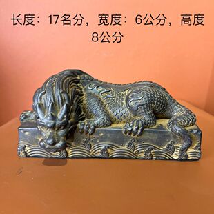 仿古做旧石雕龙吸水兽镇水兽避水兽客厅书房镇水瑞兽家居饰品摆件