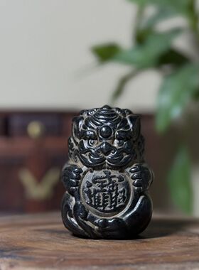 复古中式招财进宝貔貅摆件茶宠稀奇古怪创意迷你可爱茶桌桌面装饰