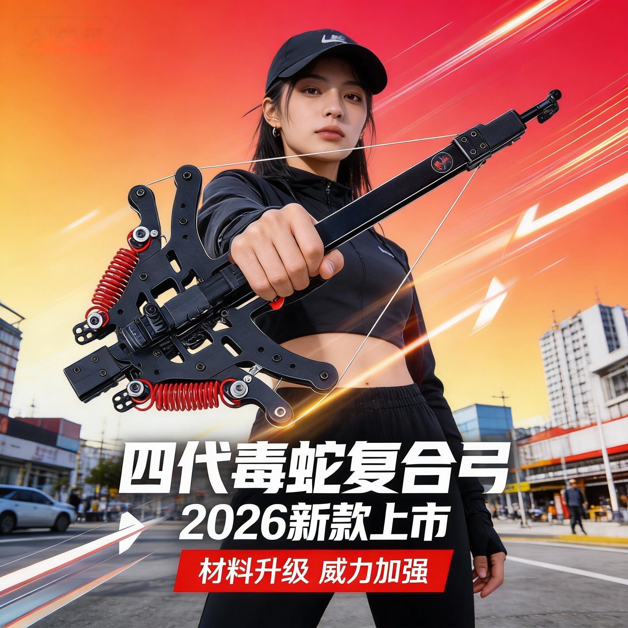 2026新款成年人专用斑鸠王子驽箭枪式复合弓高精度弹弓打山鸡专用