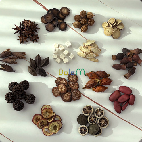 中药木片干花DIY复古装饰材料