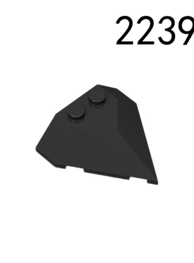 国产积木22391 4x4锲型砖带两点 兼容基础颗粒散件MOC配件