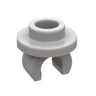 国产积木兼容5264积木零件 1x1圆板底部带O形夹子 戒指 新款配件