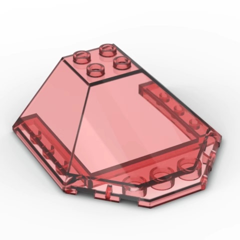 兼容乐高 87606国产小颗粒MOC零配件 6x6x2挡风玻璃