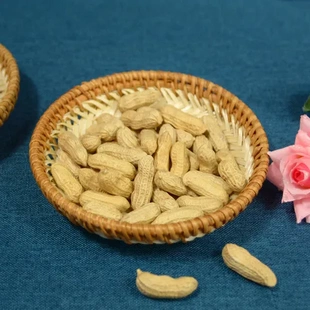 饰簸箕家用篮收纳篮创意家居圆形托盘竹碟手工竹编制品竹盘 小号装