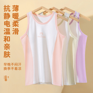 女童保暖背心儿童内穿加绒秋冬青少年学生马甲女大童上衣初中坎肩