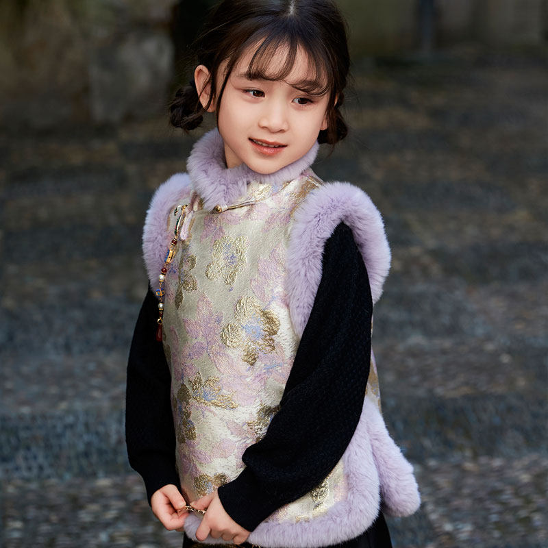 马甲儿童旗袍新年服宝宝冬季中国风女童过年服国风拜年服新中式,童装/婴儿装/亲子装,旗袍,淘宝优惠券,粉丝福利购,淘宝优惠卷