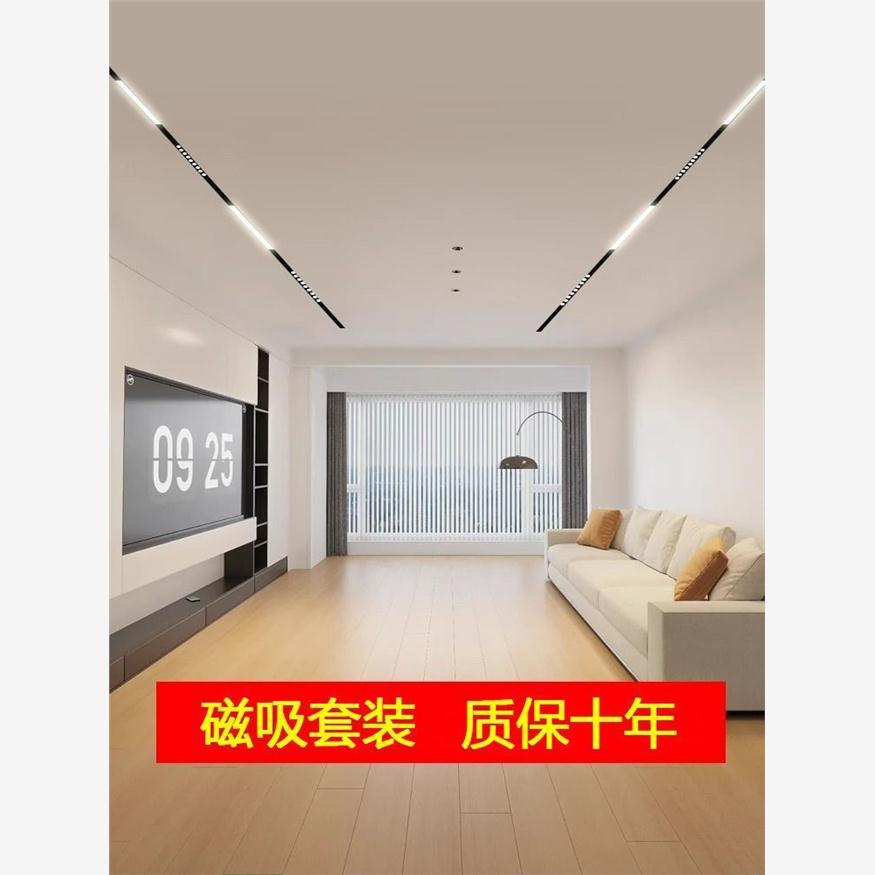 。轨道灯磁吸嵌入式客厅