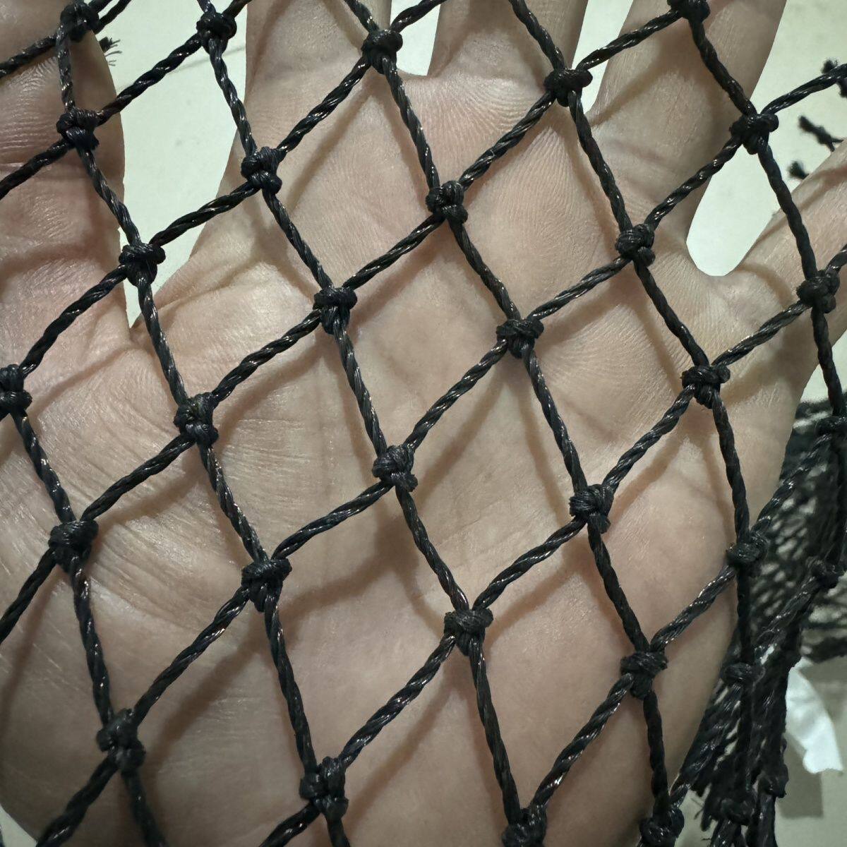 。黑色聚乙烯渔网片定制