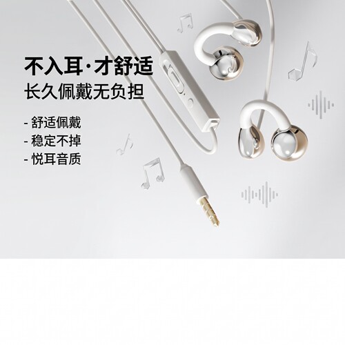 有线耳机半入耳式3.5圆孔接口type-c适用于华为苹果OPPOvivo通用