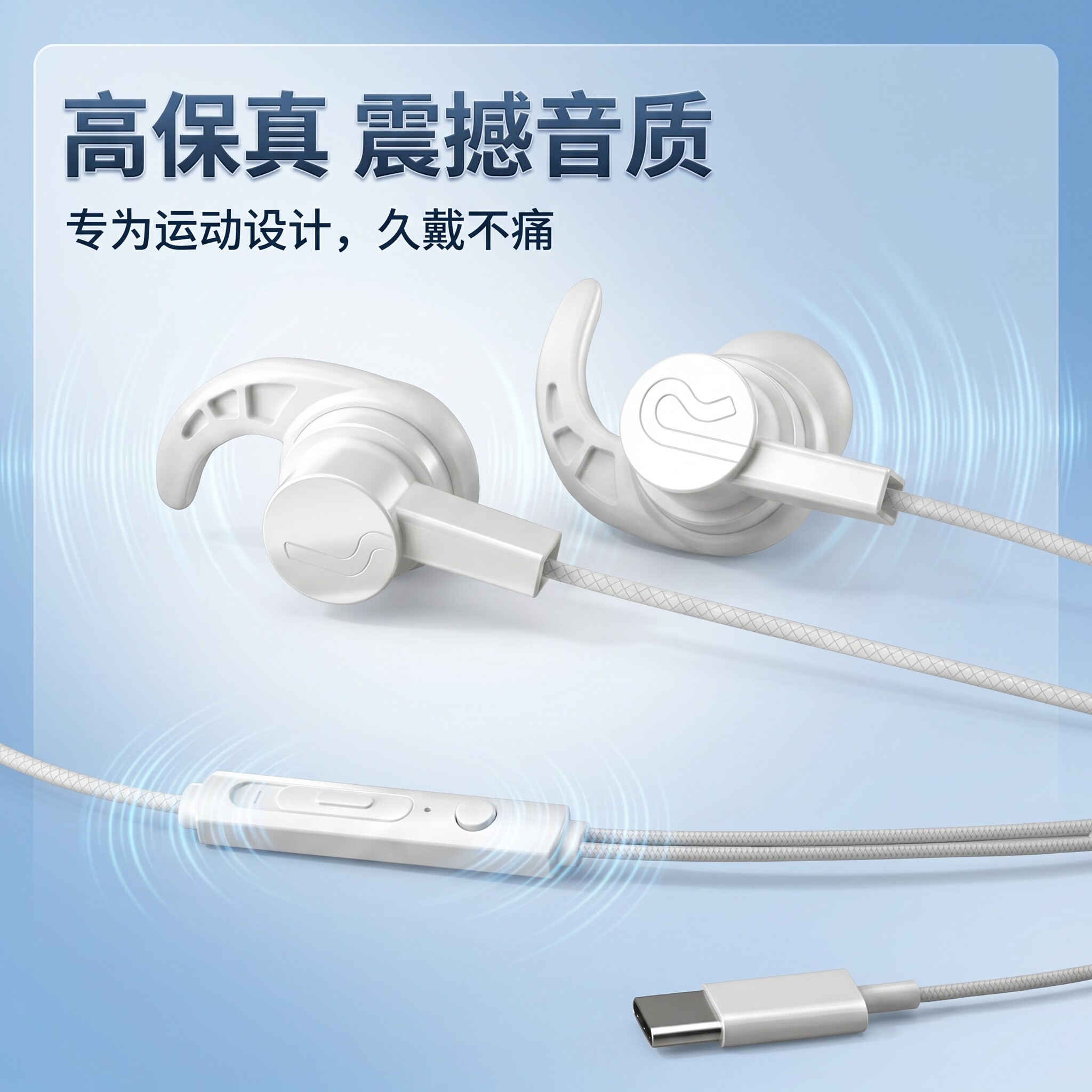 入耳式耳机线适用于安卓3.5mm圆孔手机通用线控游戏K歌通话耳机