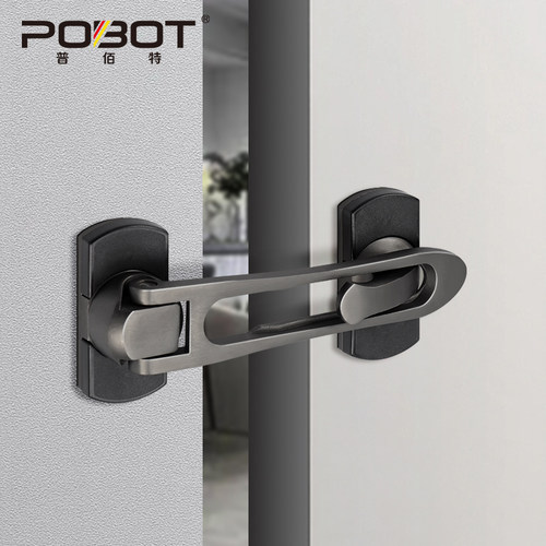 普佰特高级防盗扣304不锈钢酒店房门反锁扣安全链门扣门栓插销扣