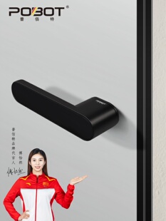 意式 简约极简门锁室内卧室生态门锁磁吸静音现代白色房门把手黑色