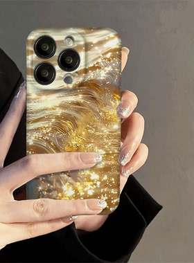 焱焱适用苹果15手机壳iphone13promax新款14发财12招财11pro好运二合一流水生金8plus艺术小众mini防摔菲林软