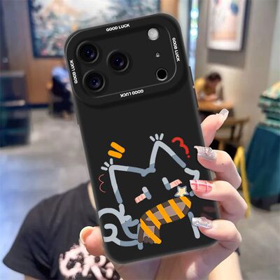 焱焱简约猫咪适用苹果16promax/17/iPhone12/14/15plus手机壳17ProMax手机壳苹果16_14_15plus全包12手机壳