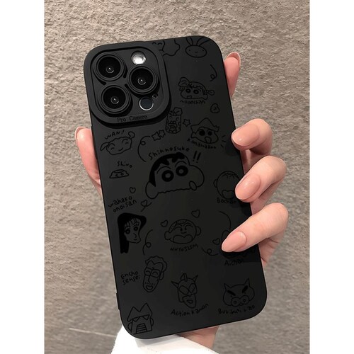 焱焱适用苹果16pro max手机壳16pro保护套16适用苹果iPhone15promax手机壳14plus新款13硅胶12蜡笔小新防摔女