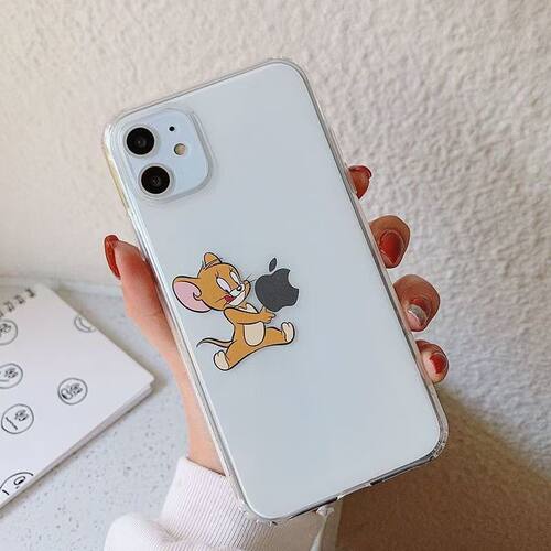 焱焱猫和老鼠适用16promax/17/iPhone12/14/15plus苹果16Promax手机壳iPhone15Plus软壳14透明13精孔12手机壳